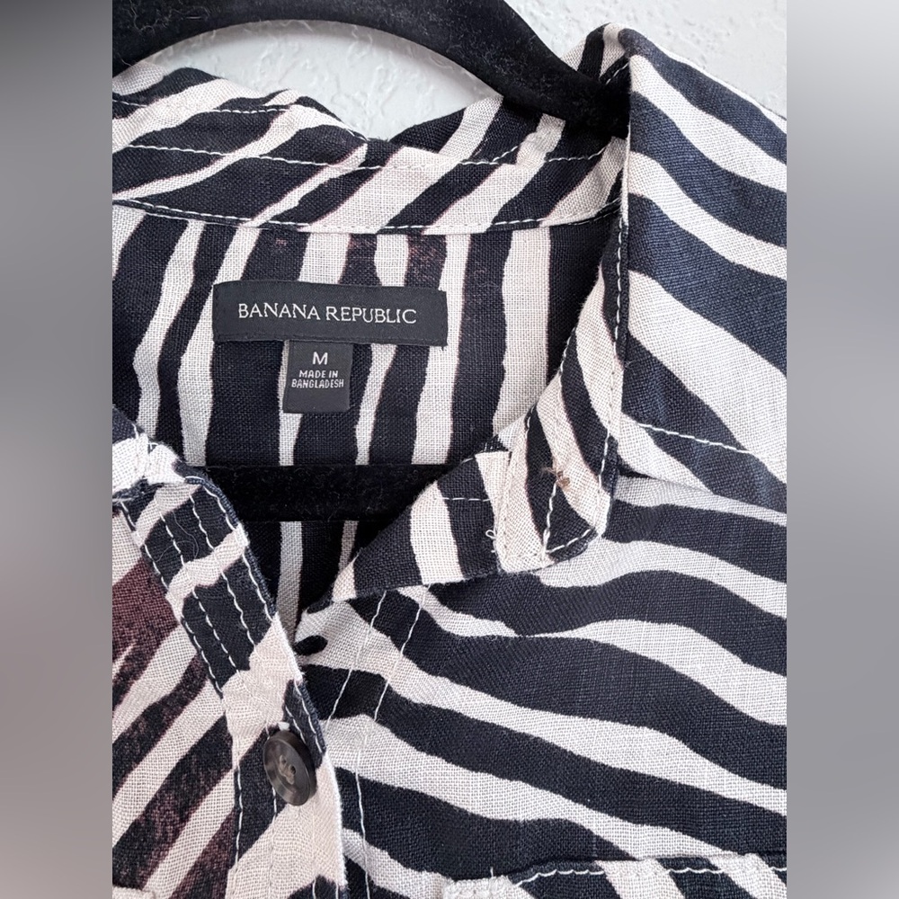 Banana Republic Safari linen romper - Picture 4 of 10